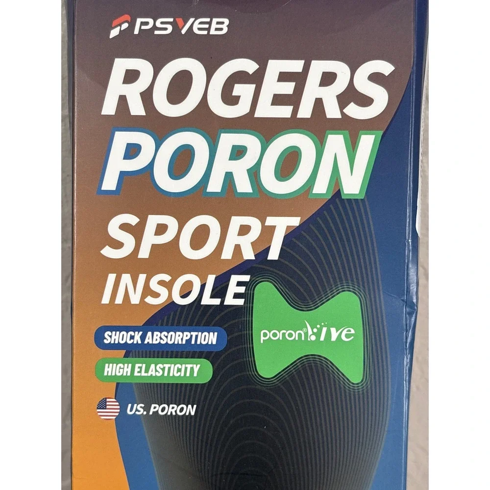 Psveb‎ Rogers Poron Sport Insole Blue XS Shock Absorption Orthotic Arch Support